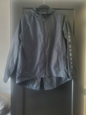 Under Armour Women's Black Hooded Bomber Jacket